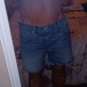 Levi's 501 CT blue cut off shorts